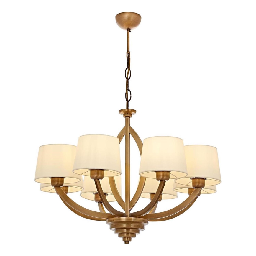 Подвесная люстра на цепи LAHORE 8xE27/40W/230V, бронзовая