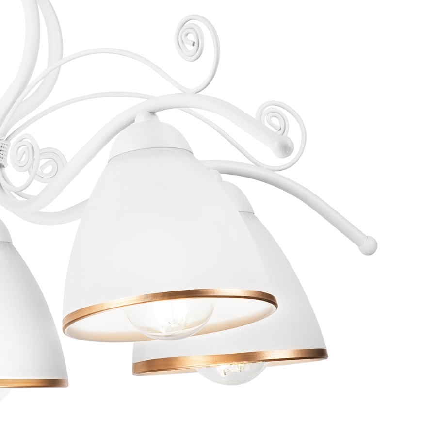 Подвесная люстра на цепи RETRO II 5xE27/60W/230V белая