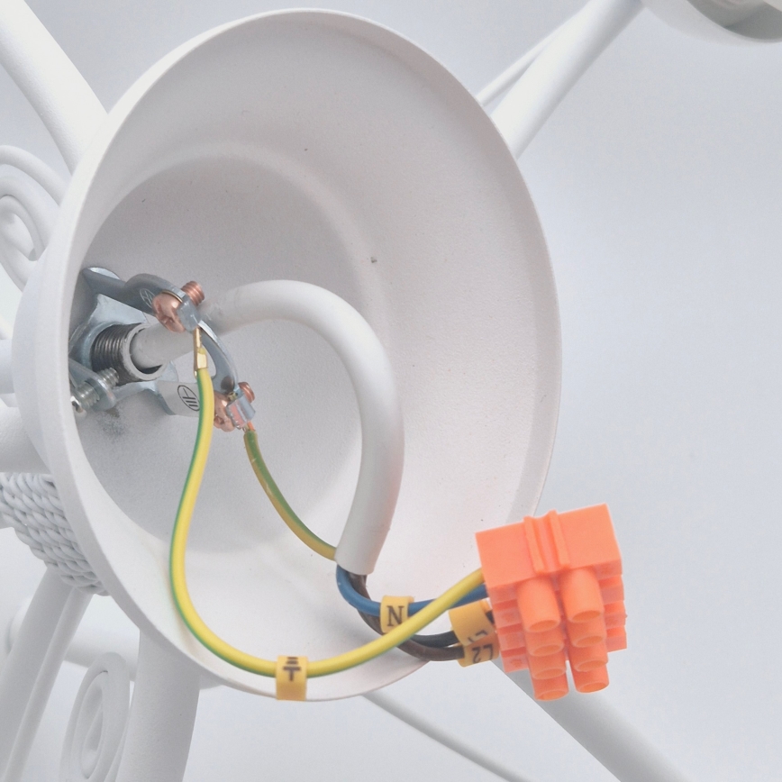 Подвесная люстра на цепи RETRO II 5xE27/60W/230V белая