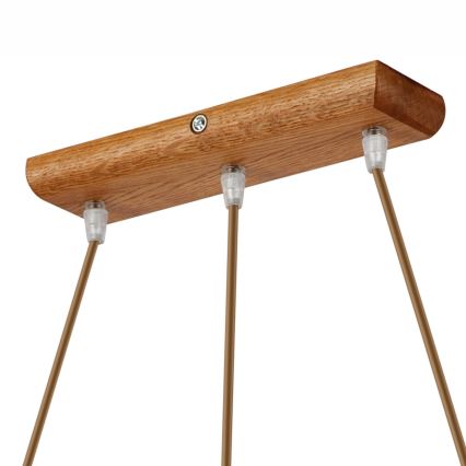 Подвесная люстра на тросе AIDA 3xE27/60W/230V дуб