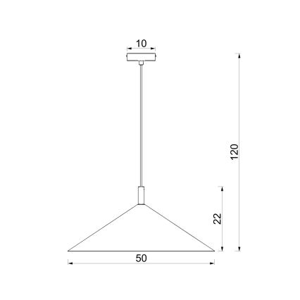 Подвесная люстра на тросе ANEGA 1xGX53/15W/230V Ø 50 см бежевая
