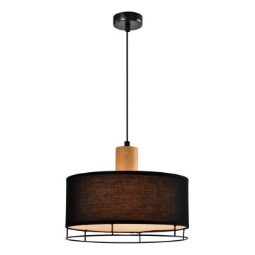 Подвесная люстра на тросе ARDI 1xE27/40W/230V чёрный/коричневый