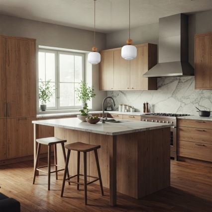 Подвесная люстра на тросе BALLO 1xE14/10W/230V, бежевого цвета