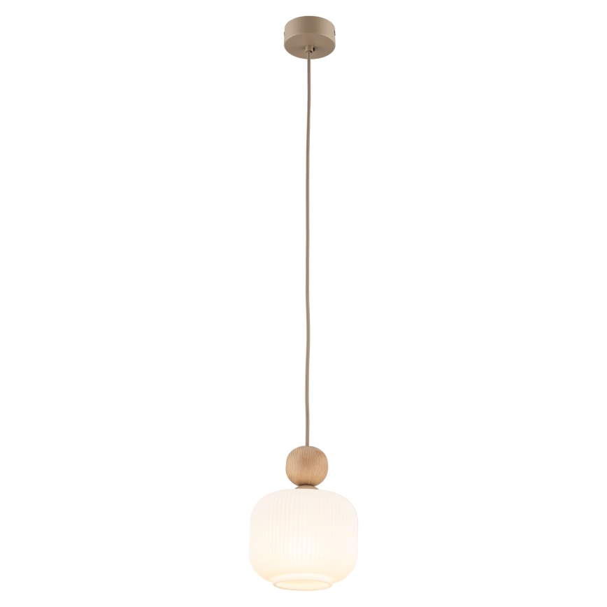Подвесная люстра на тросе BALLO 1xE14/10W/230V, бежевого цвета