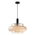 Подвесная люстра на тросе BRIZI 1xE27/40W/230V бежевый/дымчатый