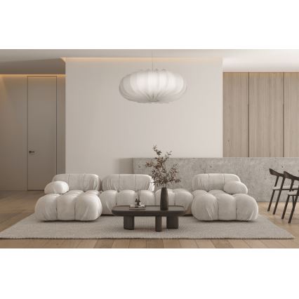 Подвесная люстра на тросе CAFEE 1xE27/40W/230V, диаметр 66 см, белая