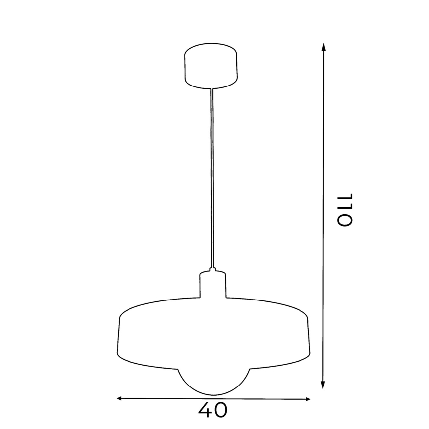Подвесная люстра на тросе CANAN, 1xE27/15W/230V, диаметр 29 см, бежeвая