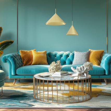 Подвесная люстра на тросе CAPITAL 1xGX53/15W/230V, диаметр 32 см, золотая