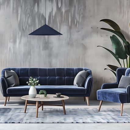 Подвесная люстра на тросе CAPITAL 1xGX53/15W/230V, диаметр 60 см, синяя