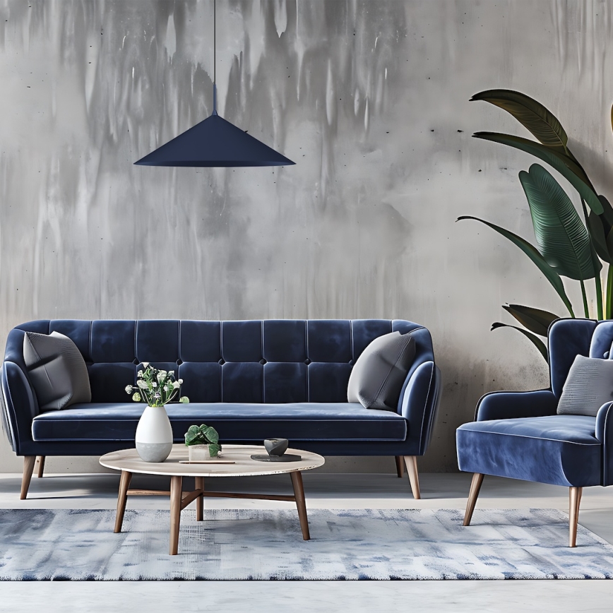 Подвесная люстра на тросе CAPITAL 1xGX53/15W/230V, диаметр 60 см, синяя