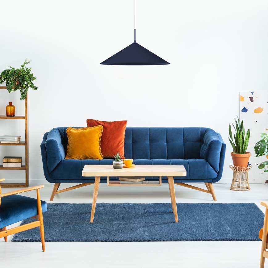 Подвесная люстра на тросе CAPITAL 1xGX53/15W/230V, диаметр 60 см, синяя