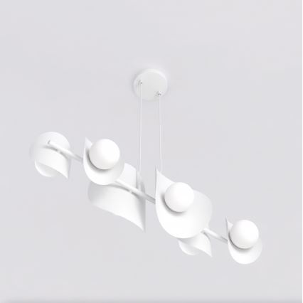 Подвесная люстра на тросе ELEMENTI 6xG9/8W/230V белая