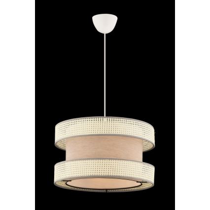 Подвесная люстра на тросе HALO 1xE27/60W/230V бежевая/кремовая