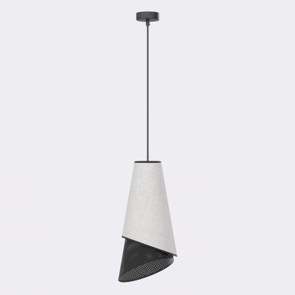 Подвесная люстра на тросе MODA 1xE27/15W/230V серый/чёрный
