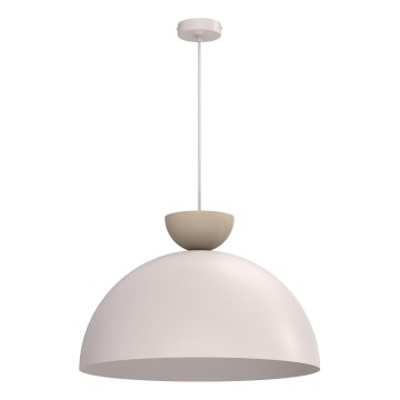 Подвесная люстра на тросе NEVIS, 1xE27/15W/230V, диаметр 50 см, кремовая