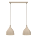 Подвесная люстра на тросе NOAK CLASSIC 2xE27/15W/230V бежевого цвета