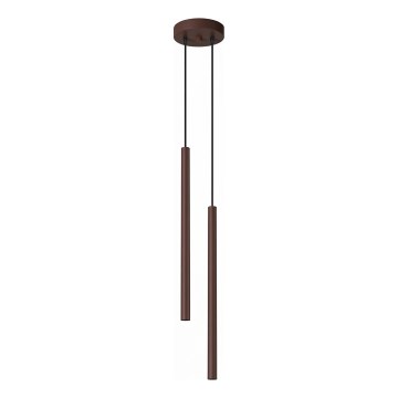 Подвесная люстра на тросе PASTELO, 2x G9, 8 Вт, 230 В, коричневая