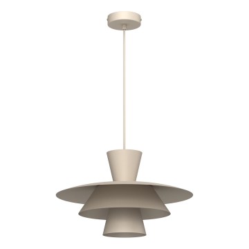 Подвесная люстра на тросе PLATO 1xE27/15W/230V бежевая