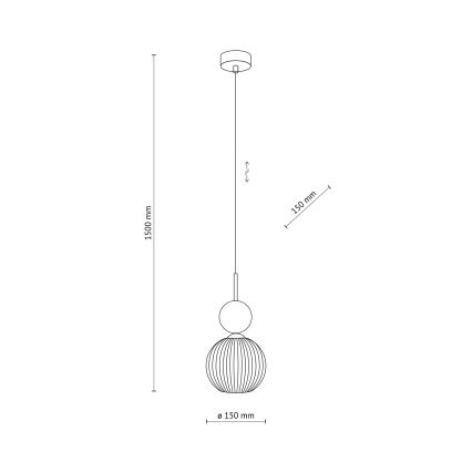 Подвесная люстра на тросе SOPHIA 1xE14/10W/230V черный/зеленый/дымчато-бежевый