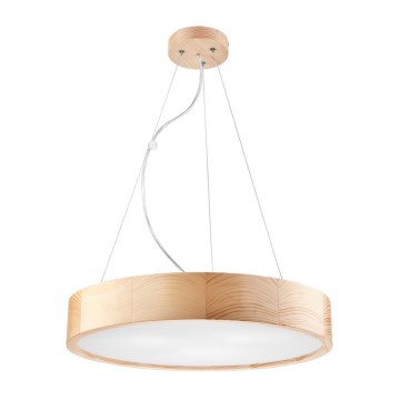 Подвесная люстра NATURAL 3xE27/60W/230V диаметр 47 см сосна - сертифицировано FSC