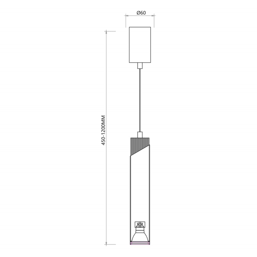 Подвесная люстра NEO 1xGU10/8W/230V белый