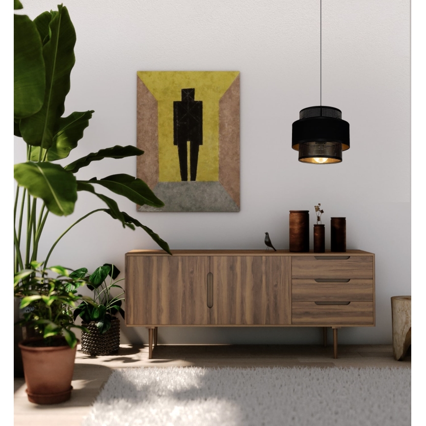 Подвесная люстра NESS 1xE27/60W/230V черная