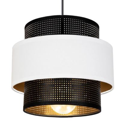 Подвесная люстра NESS 2xE27/60W/230V диаметр 30 cm черная/белая