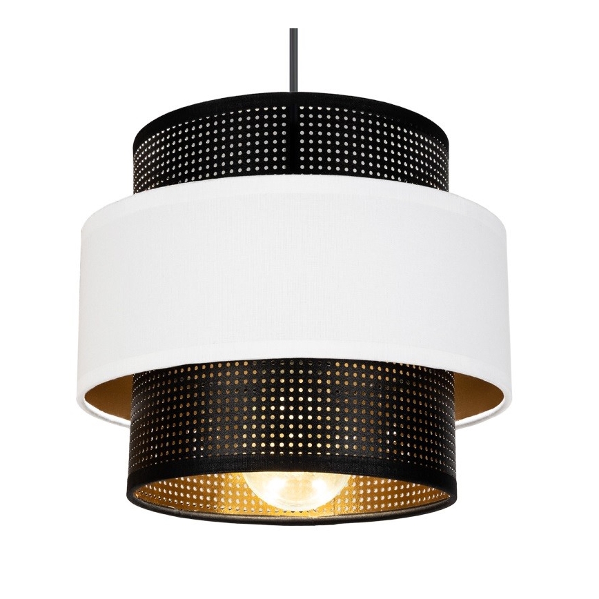 Подвесная люстра NESS 2xE27/60W/230V диаметр 30 cm черная/белая