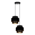 Подвесная люстра NESS 2xE27/60W/230V диаметр 30 cm черная