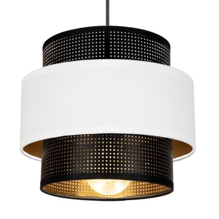 Подвесная люстра NESS 3xE27/60W/230V диаметр 45 cm черная/белая