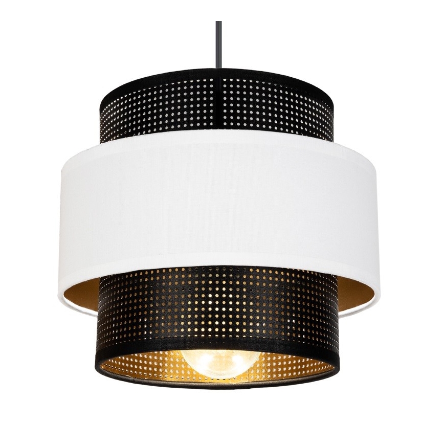 Подвесная люстра NESS 3xE27/60W/230V паук черный/белый