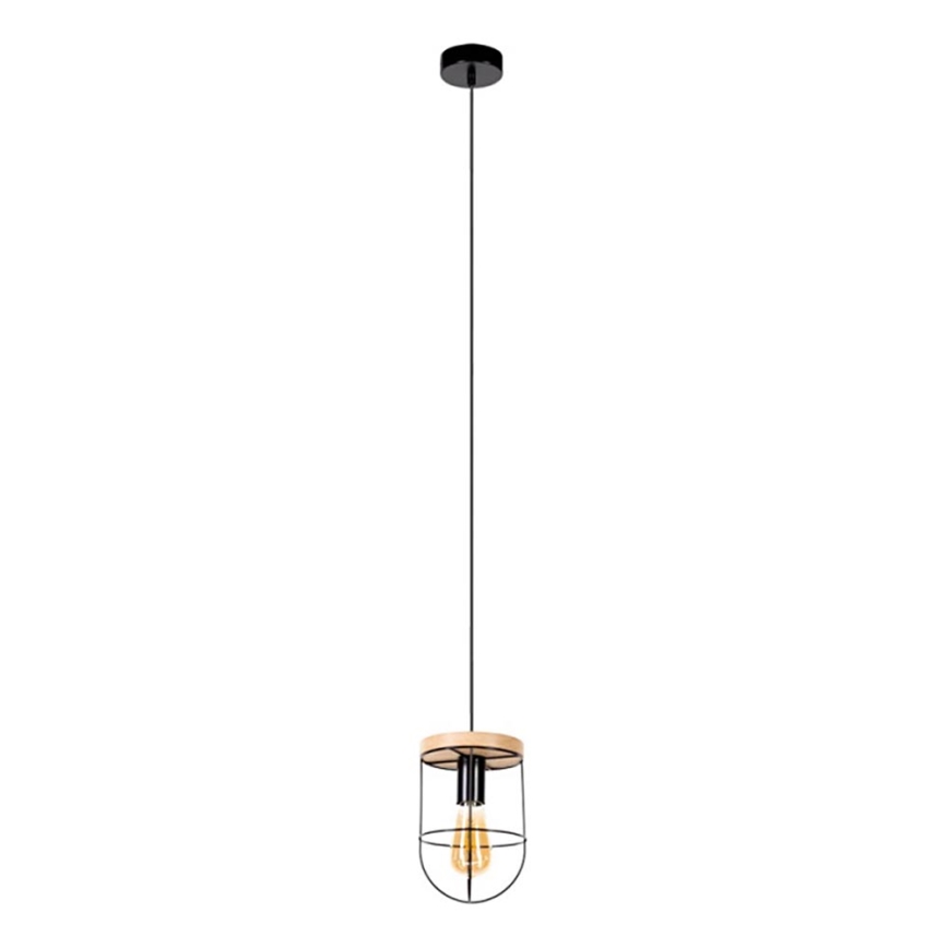 Подвесная люстра NETUNO 1xE27/60W/230V дуб