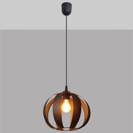 Подвесная люстра NEWTON 1xE27/15W/230V черная