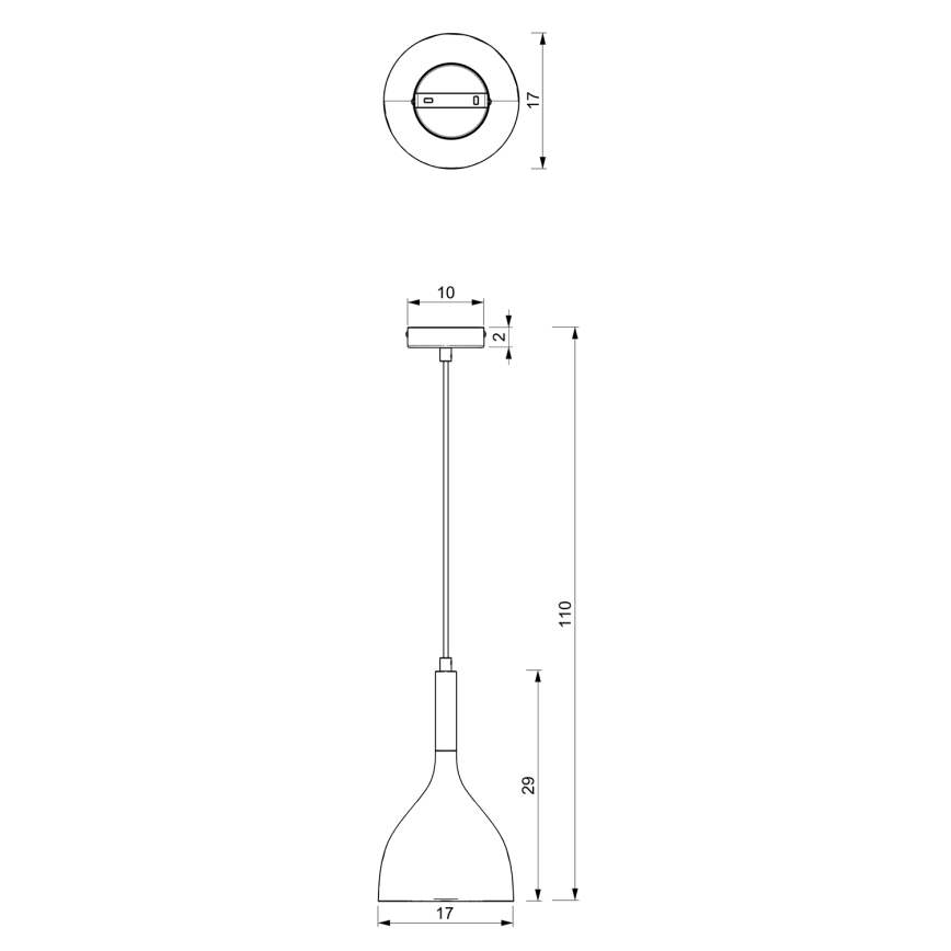 Подвесная люстра NOAK 1xE27/15W/230V бежевый/золотистый