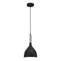 Подвесная люстра NOAK 1xE27/15W/230V черный/блестящий хром