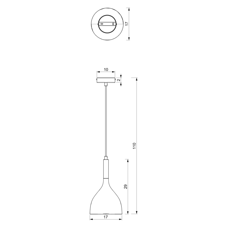 Подвесная люстра NOAK 1xE27/60W/230V черный/золотистый