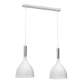 Подвесная люстра NOAK 2xE27/15W/230V белый/блестящий хром
