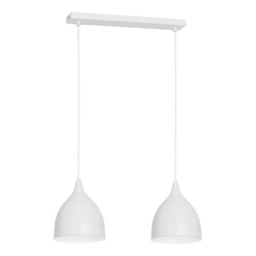 Подвесная люстра NOAK 2xE27/15W/230V белый