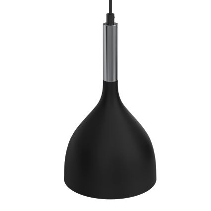 Подвесная люстра NOAK 2xE27/15W/230V черный/блестящий хром