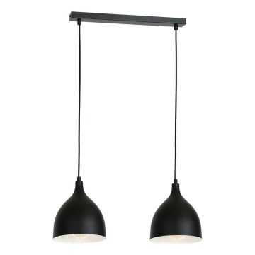 Подвесная люстра NOAK 2xE27/15W/230V черный