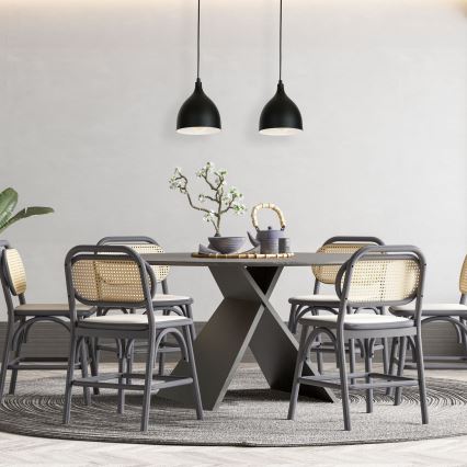 Подвесная люстра NOAK 2xE27/15W/230V черный