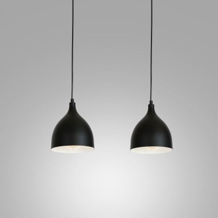 Подвесная люстра NOAK 2xE27/15W/230V черный