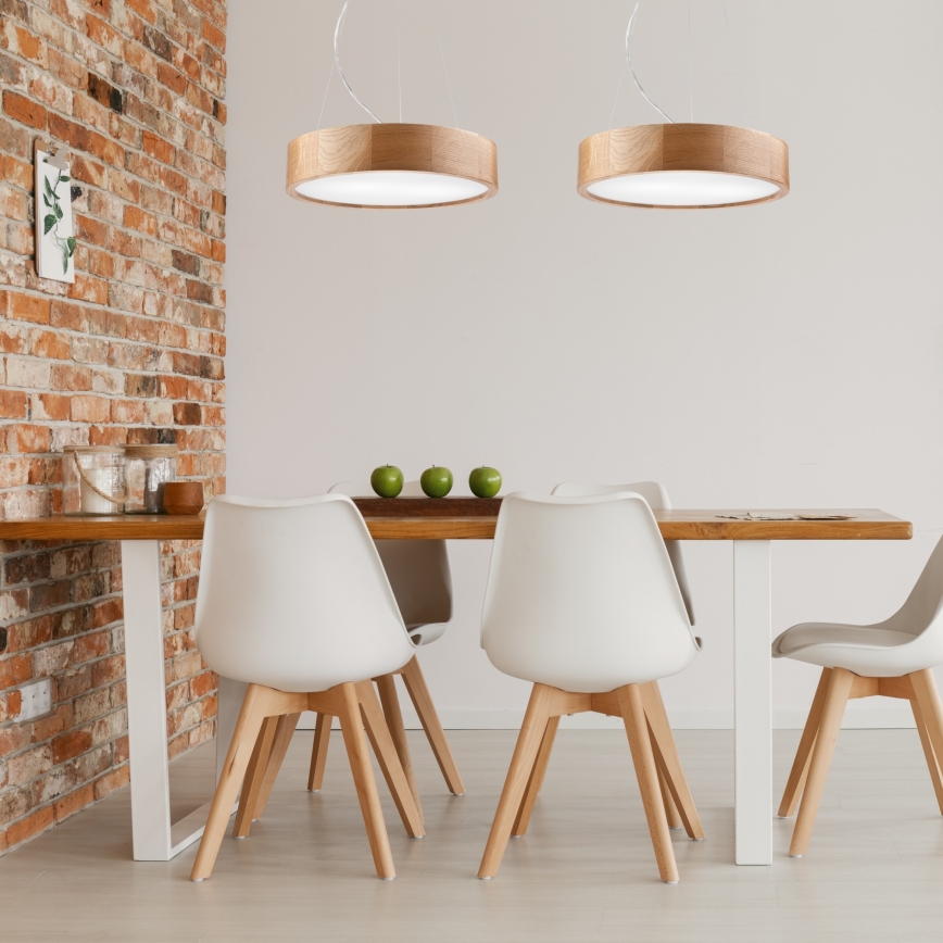 Подвесная люстра OAK 2xE27/60W/230V дуб диаметр 37 см