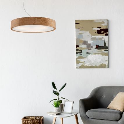 Подвесная люстра OAK 3xE27/60W/230V дуб диаметр 47,5 см - сертифицировано FSC