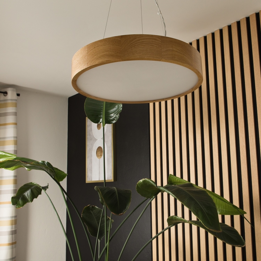 Подвесная люстра OAK 3xE27/60W/230V дуб диаметр 47,5 см - сертифицировано FSC