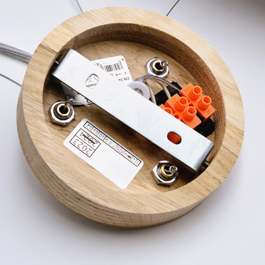 Подвесная люстра OAK 3xE27/60W/230V дуб диаметр 47,5 см - сертифицировано FSC