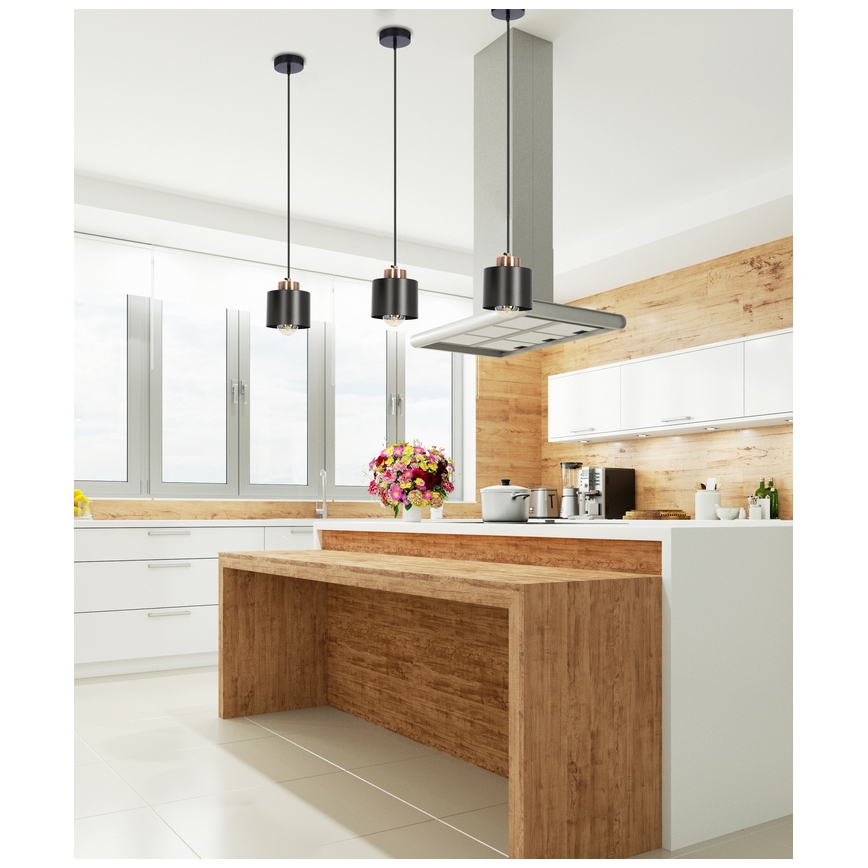 Подвесная люстра OLENA 1xE27/60W/230V черная