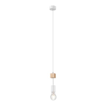 Подвесная люстра ORAZIO 1xE27/60W/230V бук - сертифицировано FSC