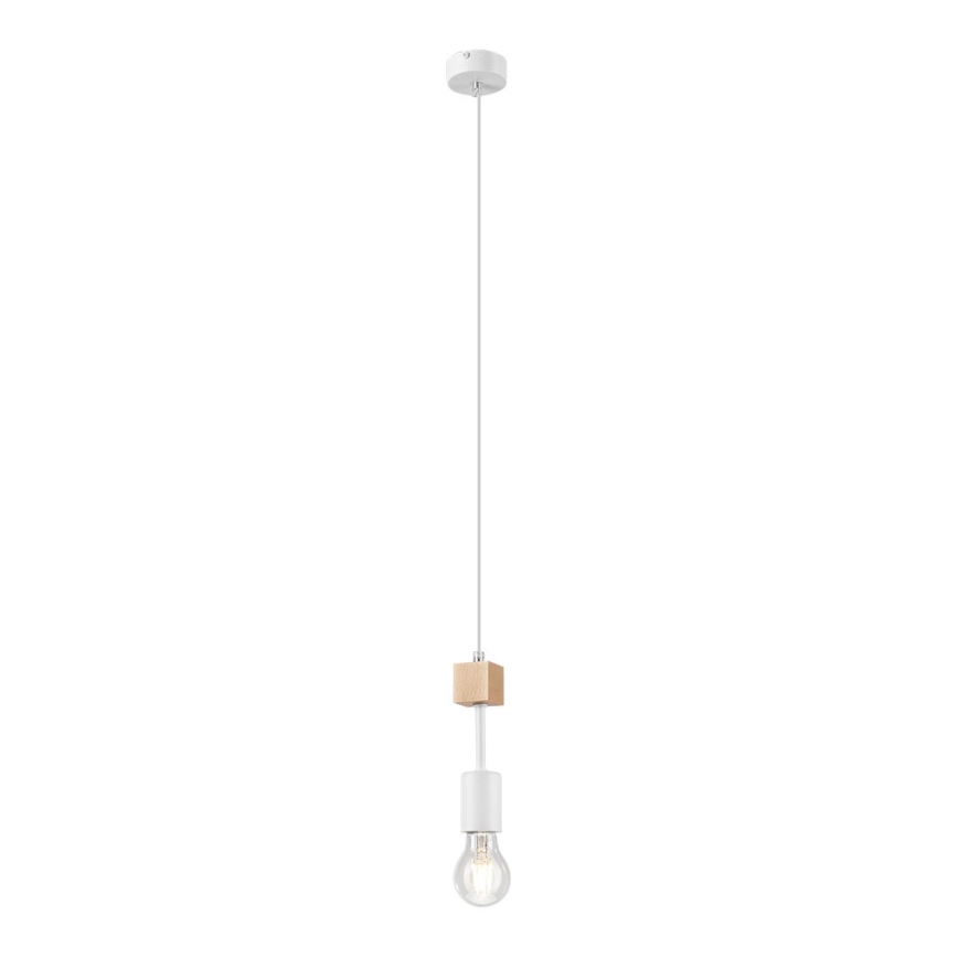 Подвесная люстра ORAZIO 1xE27/60W/230V бук - сертифицировано FSC
