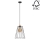 Подвесная люстра ORAZIO 1xE27/60W/230V дуб - сертифицировано FSC